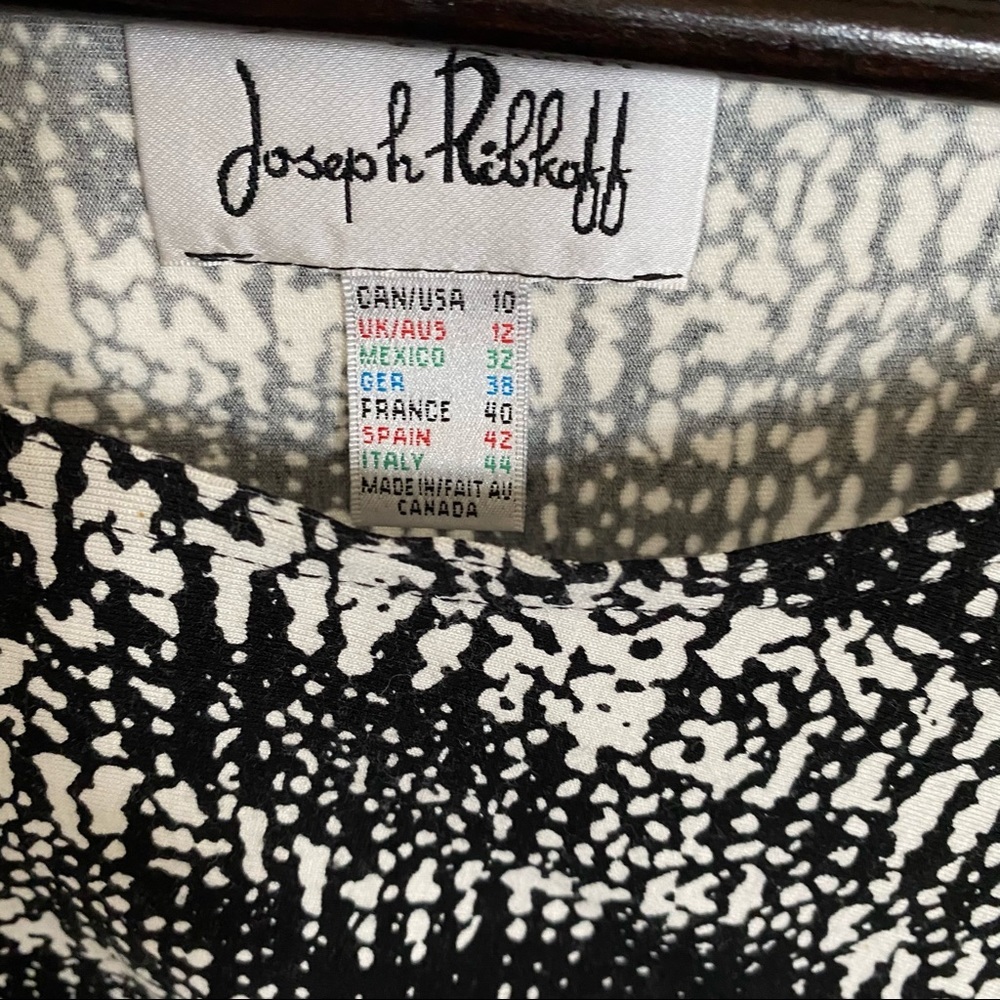 Joseph Ribkoff Ruched Sheath‎ Dress 10 - Picture 4 of 4